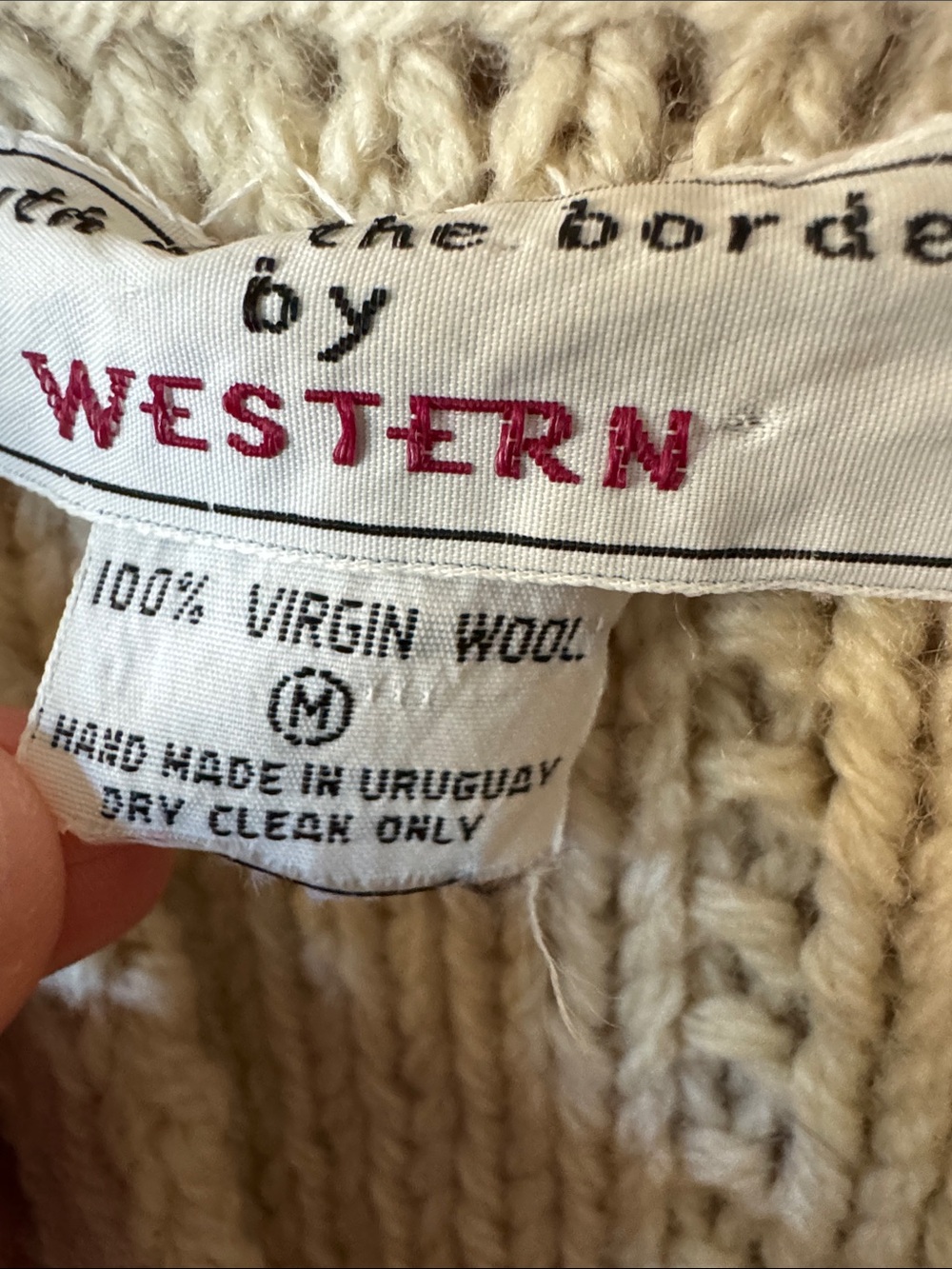 VTG Wool Handknit Sweater - Picture 4 of 13